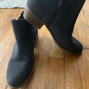 Charcoal Leather Booties